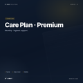 Website Care Plan Premium (Monthly) — cover | B² Away