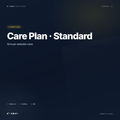 Website Care Plan Standard (Annual) — cover | B² Away