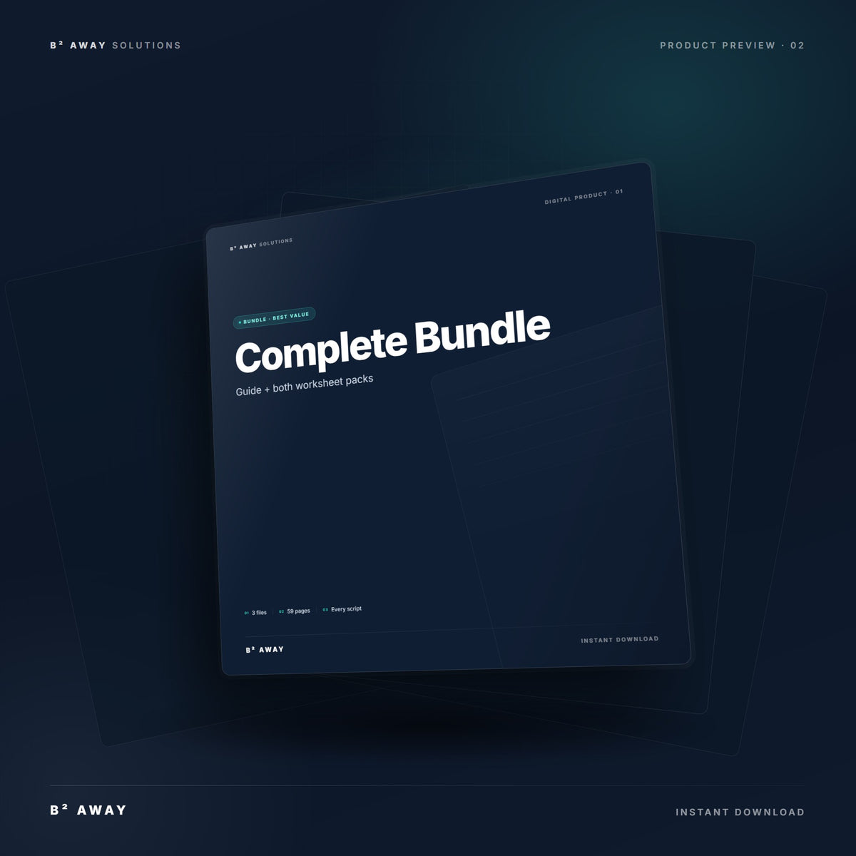 Complete Debt Freedom Bundle — mockup | B² Away
