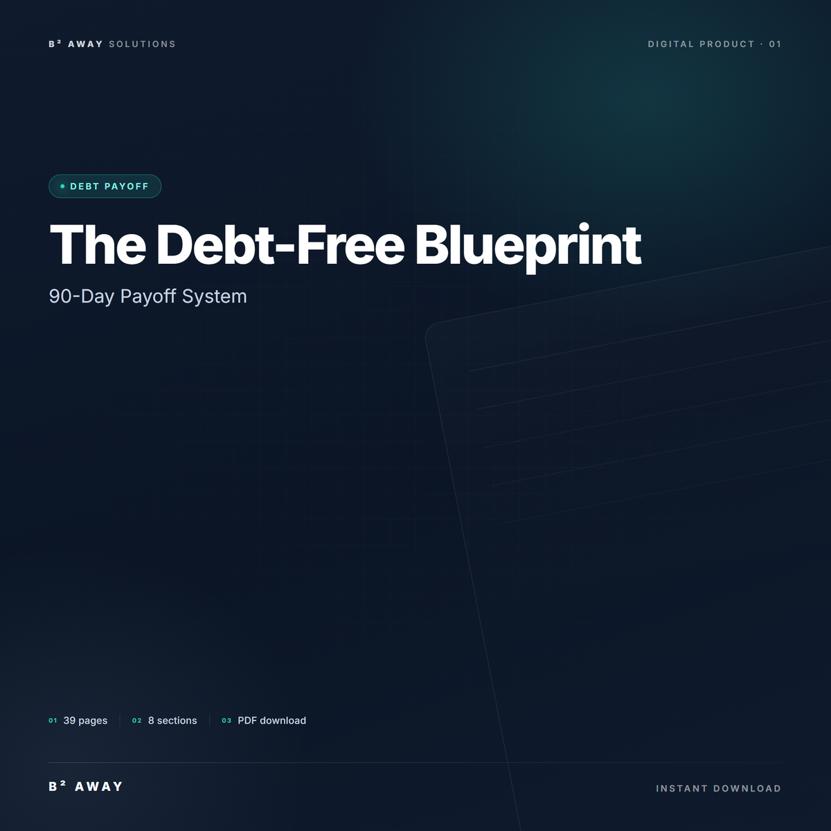 The Debt-Free Blueprint — cover | B² Away