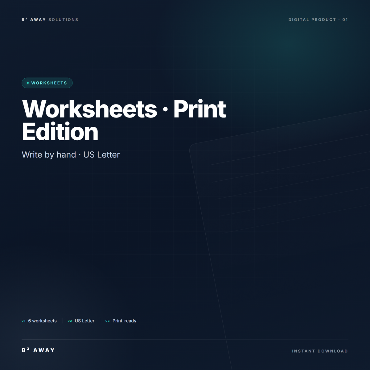 Debt-Free Blueprint Worksheets Print Edition — cover | B² Away